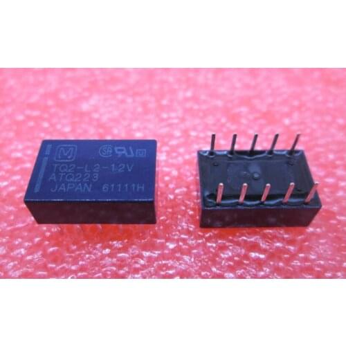 HOTNEW relay TQ2-L2-12V ATQ223 TQ2L212V TQ2 12V 12VDC DC12V 12V DIP10 10pcs/lot