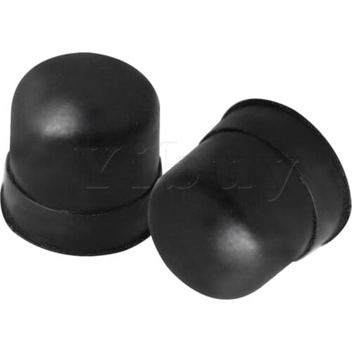 Yibuy 11x11mm Black Trombone Slide Rubber End Tip Bumper for Trombone Repair Accessory Pack of 20