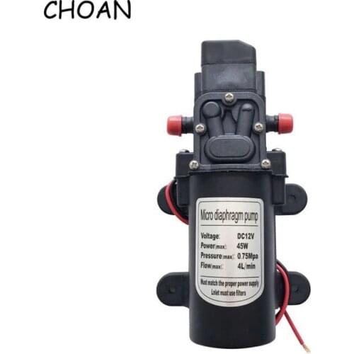 45W DC 12V Car Wash Agricultural Low Pressure Self Suction Priming Home Booster Water Pump Mini Electric Diaphragm Pump Spray