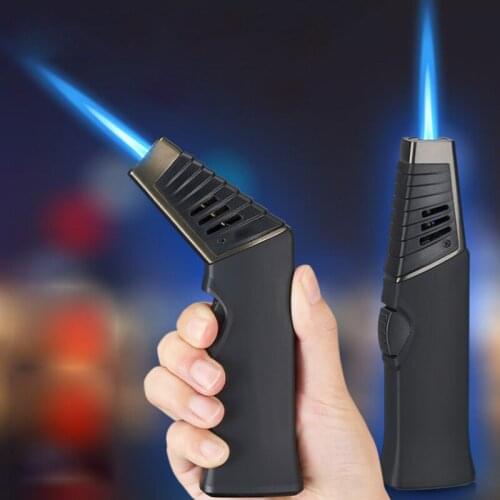 Folding Elbow Rotatable Spray Gun Cigar Lighters Turbo Butane Gas Jet Cigarette 1300 C Outdoor BBQ Baking Windproof Lighter