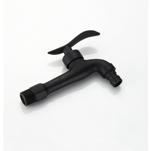 Washing Machine Faucet Brass Antique Black Oil Brushed Bibcock Toilet Bibcocks Long Tap Garden Faucet