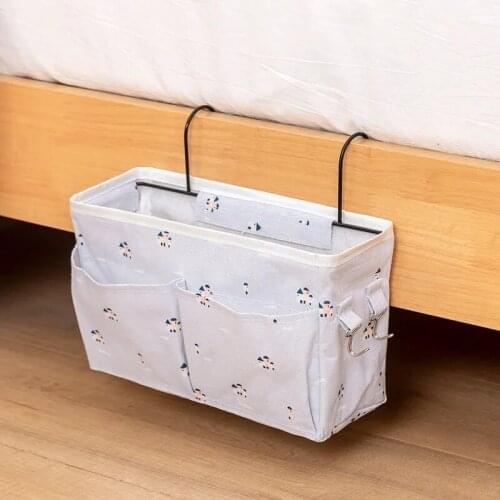 Student dormitory upper bunk bedside storage bag hanging bag bedside shelf hanging storage