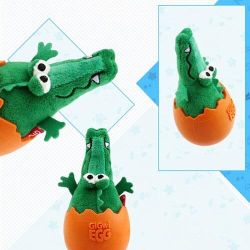 Dog Tumbler Eggshell Plush Rubber Toy Stimulates Dog’s Curiosity Molar Toy Accompanies The Pet To Reduce Loneliness