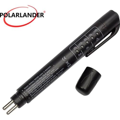 Brake oil Brake Fluid Tester Pen Without Package Without Battery Polarlander 5 LED Auto Vehicle Automotive Testing Tool
