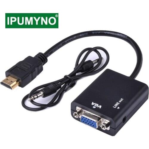1080P HDMI-Compatible to VGA Adapter Digital to Analog Converter Cable For Xbox PS4 PC Laptop TV Box to Projector Displayer HDTV