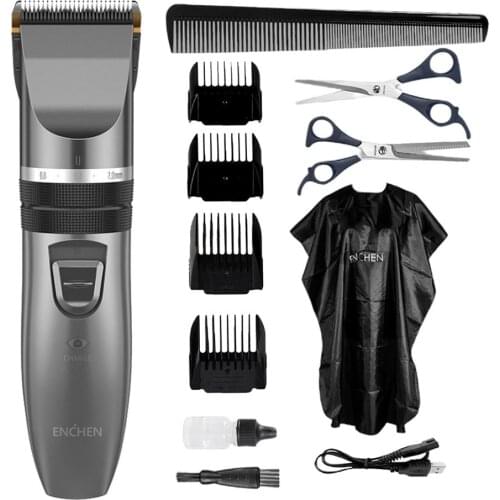 2021 ENCHEN Hair Trimmers Rechargeable Electric Hair Clippers For Men USB Portable Cordless Clipper Barber Razor Beard Trimmer