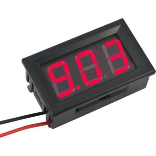 Digital Voltmeter DC 4.5V to 30V Digital Voltmeter Voltage Panel Meter Red For 6V 12V Electromobile Motorcycle Car