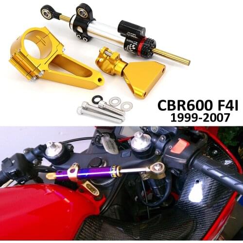 CNC Motorcycle Steering Dampers Stabilizer Bracket Mount Kit 1999-2007 For HONDA CBR600 F4i CBR 600