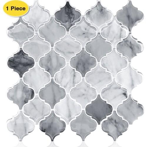Erzaa Big Size Thicker Self Adhesive Peel and Stick Backsplash Waterproof Mosaic Wall Tiles