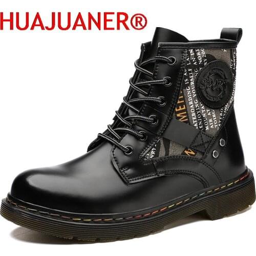 Мужские мотоботы HUAJUANER China At AliExpress