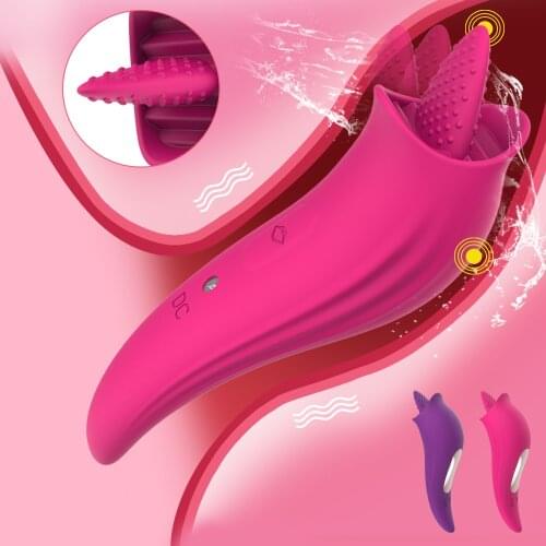 Clit Tongue Licking Vagina Vibrator Clitoris Stimulator Blowjob Oral Nipple Sex Toys for Adult Women Masturbator Erotic Products
