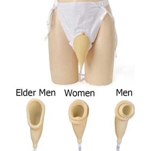 Men Urinals Latex Urine Collector Bedridden Breathable Urine Bag Urinary Incontinence