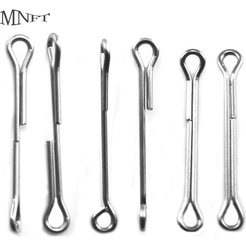 MNFT 10PCS New Fly Tying Materials Hook Shank Articulateds Fish Skull Articulated Shanks 3 Styles Size 15/20/25/35/45/55mm