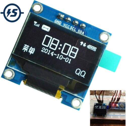 For Arduino OLED Display Module 0.96 inch IIC Serial White 128X64 I2C SSD1306 LCD Screen Board GND VCC SCL SDA 0.96" Oled I2C