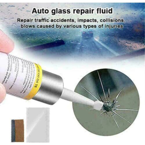 Automotive Glass Nano Repair Fluid Car Window Glass Crack Chip Repair Tool Kit Glass Repair Tools Scooter Headlight Crack Repair