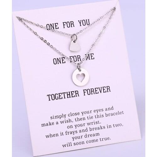 A SET- Love Heart Pendant Necklaces Couple You are My Person Women Men Unisex Trendy Fashion Jewelry Drop Shipping