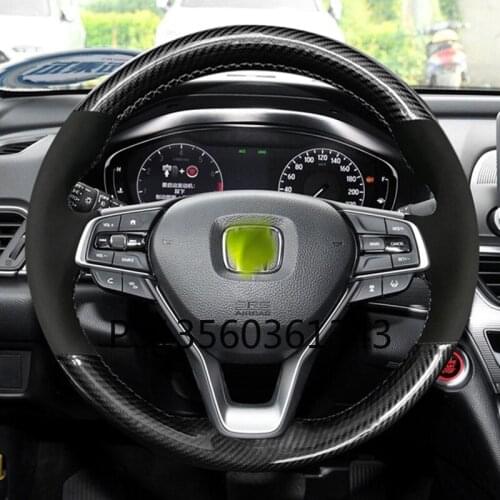 Suitable for Volvo S60L V40 V60 V90 S80 S90 XC90 XC60 XC40 Hand-sewn leather steering wheel cover
