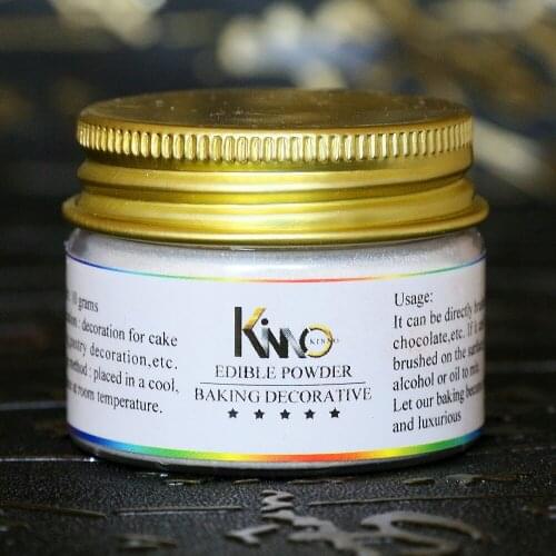 Silver Edible Powder Edible Food Coloring for Baking Ingredients Edible Cake Decorations Pigment Food Coloring Edible Dust