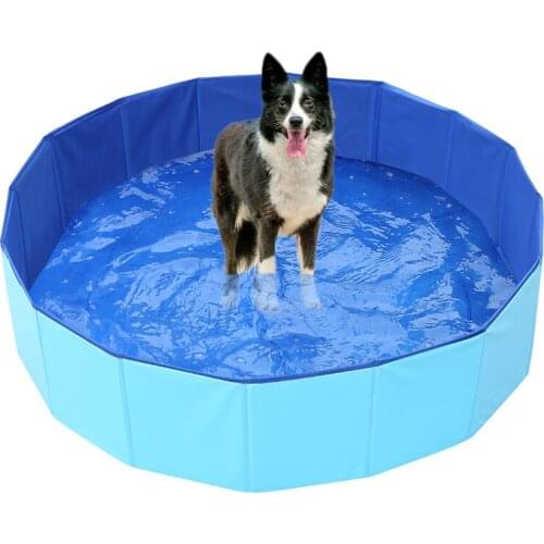 Foldable Pet Dog Cat Swimming Pool PVC Washing Pond Dog Tub Bed Large Small Dog Clean Bathtub 2020 Summer Cats Pet Accessories