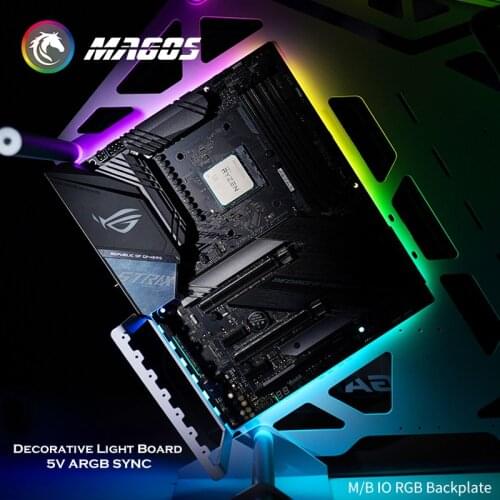 M/B Luminous Pad Backlight / Backplate RGB, Symphony 5V ARGB SYNC Used For ATX/MATX/ITX MOBO, Computer Gamer MOD Light Pollution
