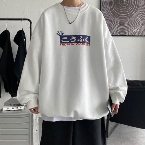 INXYZ 2021 Mens Fashion hoodies sweatshirts Japanese Ramen Printed Pattern Pullover Unisex Spring Autumn Casual Jacket Top