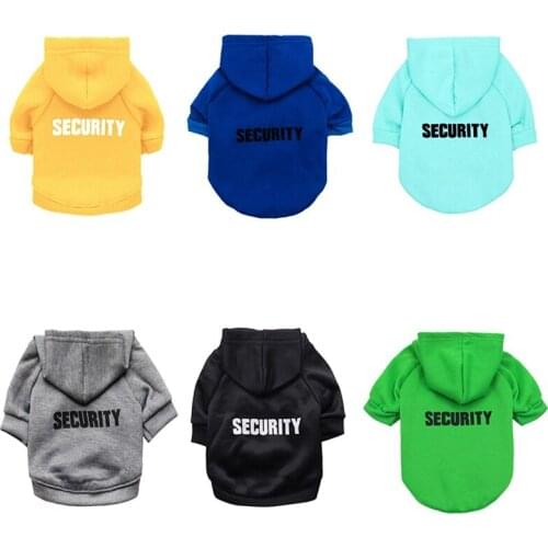 Security Dog Cat Hoodies Pet Clothes Cat Coat Jacket Hoodies for Kitten Puppy Outfit Warm Pet Clothing Rabbit Pet Sweatshirt #7