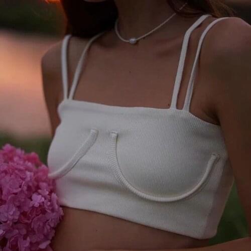 TVVOVVIN Women Inspired Bust Seam Corset Detail Cami Top Bust Cup Detail Camisole Hot Sexy Korean Women Tops Tank A05E