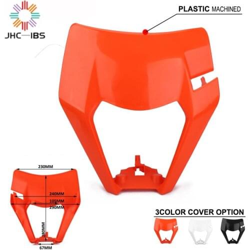 Universal Headlight Headlamp Plastic Cover Mask For KTM EXC SXF SX EXCF XCW XCF SMR 125 150 200 250 300 350 450-530 Dirt Bike