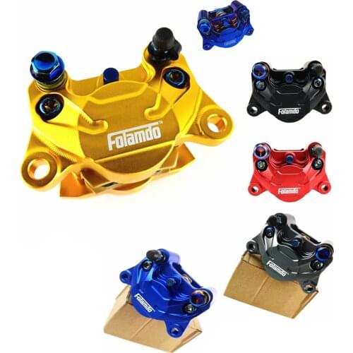 Universal CNC Folamdo Motorcycle Rear Brake Caliper Brake Pump P2x34mm 84mm Mounting For Yamaha Kawasaki Honda Suzuki Modify