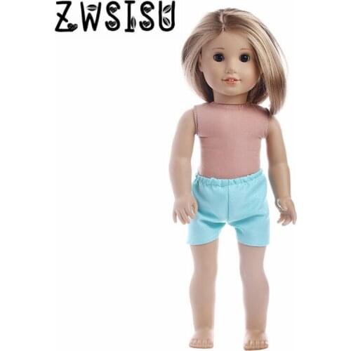 5-color cropped pants for 18 inch American dolls, suitable for 43cm dolls. Doll accessories for children