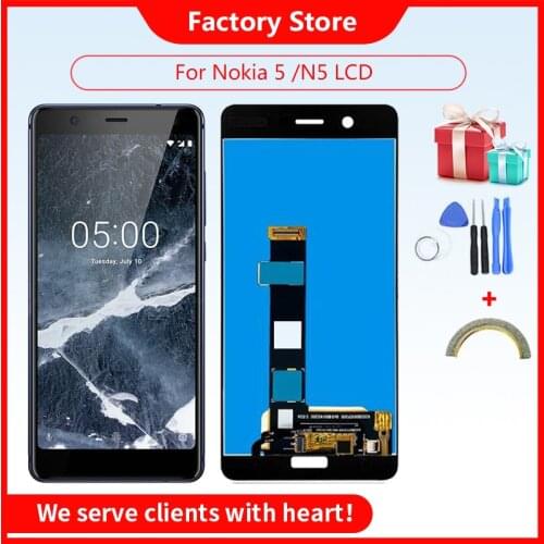 AAA Quality LCD For Nokia 5 N5 TA-1024 TA-1027 TA-1044 TA-1053 Display Touch Screen Digitizer Assembly For Nokia5 Replacement