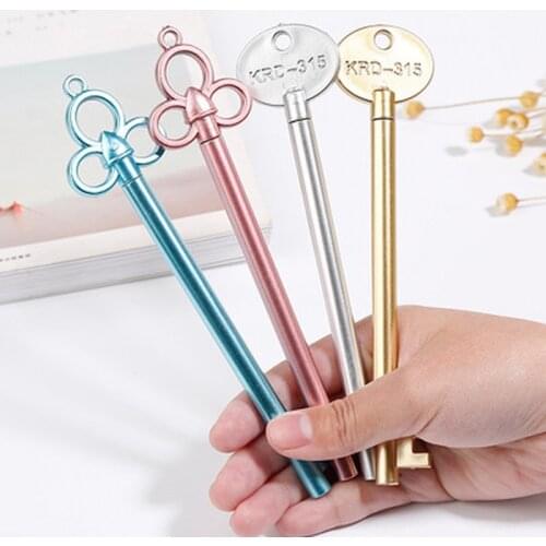 1pcs Key Gel Pen Cute Stationery 0.5mm Novelty Kawaii Pen Black Gel Pens New Student Writing Pens Kawaii School Supplies