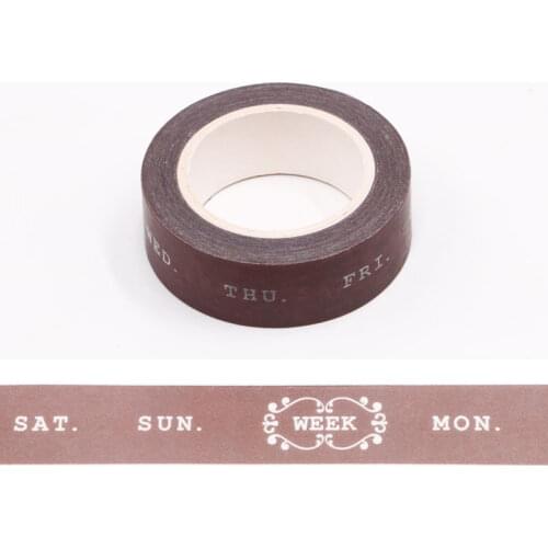 10m weekly plan Washi Tape Adhesive Tape DIY Scrapbooking Sticker Label Japanese Masking tape