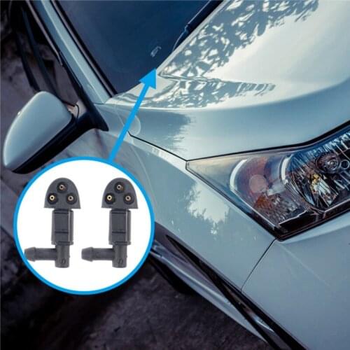 2Pcs Windshield Hood Nozzle 3 Hole Car Windshield Washer Wiper Water Spray Nozzle for Chevrolet Cruze 2009-2014 94556605