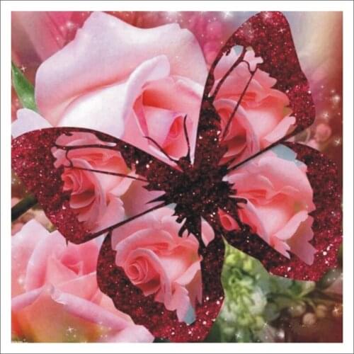 5D DIY diamond painting butterfly embroidery rhinestone mosaic mural home decoration childrens room decoration T131