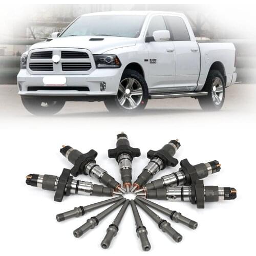 6 PCS OEM Diesel Fuel Injectors for Dodge Ram 5.9L Cummins 5.9L 04-09