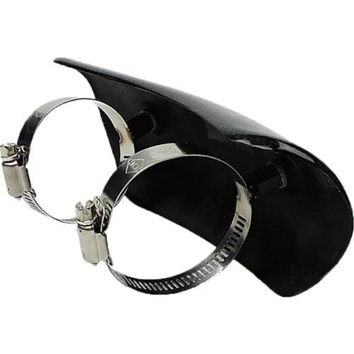 8 INCH MOTORCYCLE CARBON FIBER EXHAUST HEAT SHIELD PROTECTOR COVER