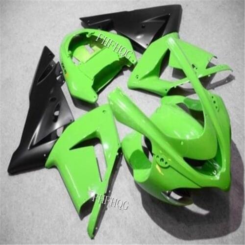 ABS Green Custom Fairing for KAWASAKI ZX 10R 04 05 ZX10R 2004 2005 fairings Body Work Frame Cover Side Panel Mudguard Fender