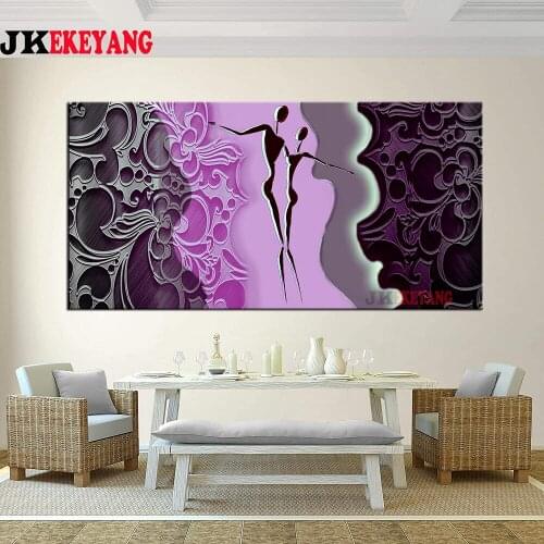 Large 5D Diy diamond painting Abstract couple lovers Diamond Mosaic Rhinestone Embroidery cross stitch Y4351