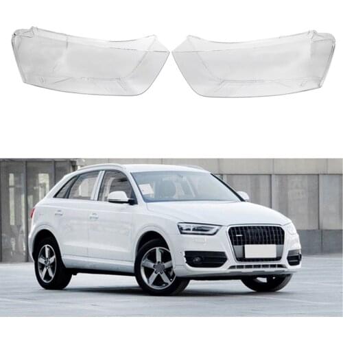 Car Front Headlight Head Light Lamp Lens Shell Cover Replacement For- Q3 2010-2015