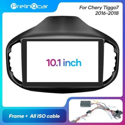1Din 2Din Car DVD Navigation Radio Fascia Frame For Chery Tiggo7 2016-2018 Stereo Receiver Player Panel Dash Trim Kits