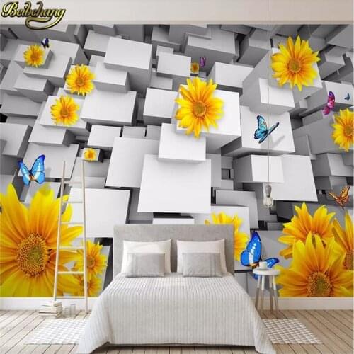 Beibehang murals Living room entrance mural wallpaper wedding photography background painting background stairsl photo wallpaper