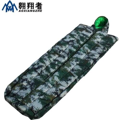 AOXIANGZHE 210*70*40CM Single Person Use Digital Camouflage Thickening Keep Warm Cotton Camping Sleeping Bag