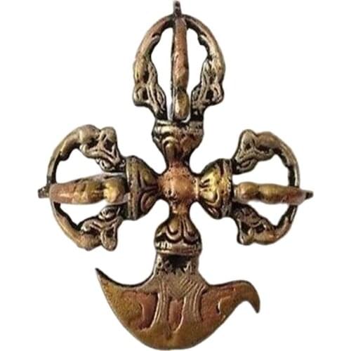 Delicate Tibet copper hand blow exorcism to ward off bad luck, multiplier