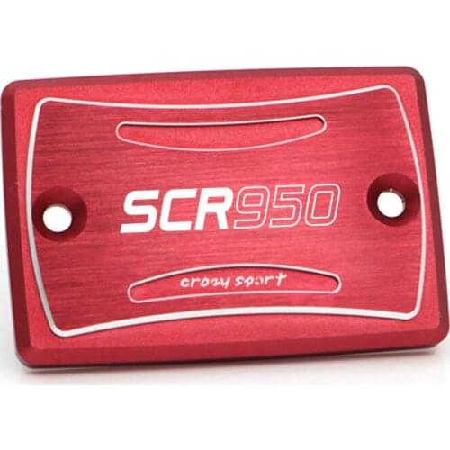 For YAMAHA SCR 950 SCR950 Front Brake Reservoir Cover Motorcycle Master Cylinder Oil Fluid Cap Logo 2017-2018 Black