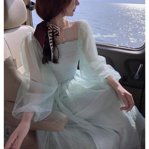 Lovely Women Layer Long Mesh Evening Party Night Dress Pink Blue Sweet Fairy Dresses Elegant Puff Vestidos Ball Gown New Tiered