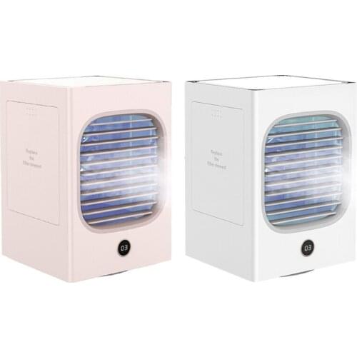 Air Cooler Mini Fan Portable Airconditioner for Room Home Air Cooling Desktop Charging Air Conditioning Fan