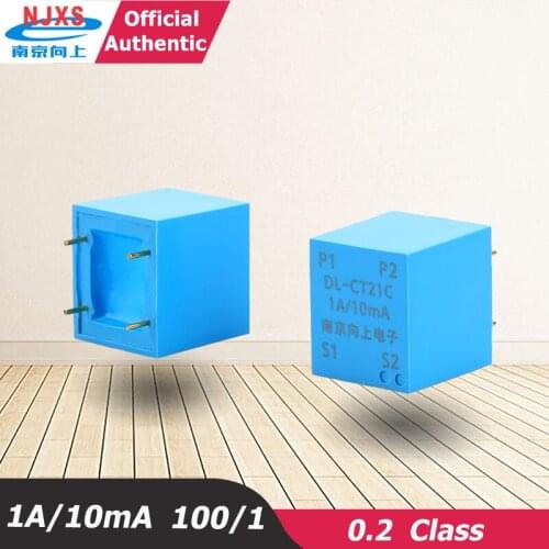 Miniature AC Current Transformer DL-CT21C-1A/10mA 100/1 small Micro built in busbar currnet transformer toroidal pcb mounting
