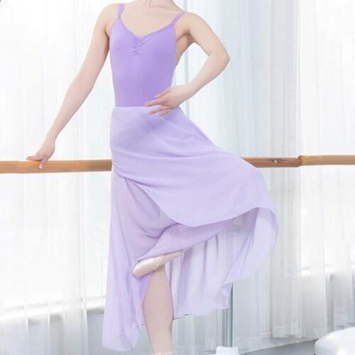 Soft Ballet Dance Skirts For Women Purple Ballerina Clothes Ballet Tutu Dance Costume Gymnastics Wear Ballrt Outfits JL1414