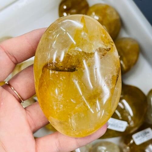 Natural Yellow Multi-inclusions Crystal Minerals Collection Home Decor